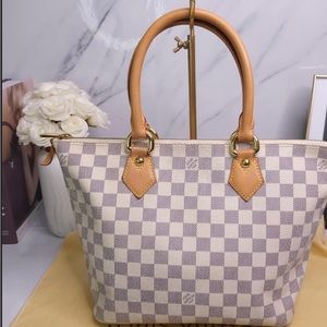 LOUIS vuitton damier azur saleya pm